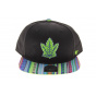 Toronto Maple Leafs Black Ethnic Pattern Snapback - 47