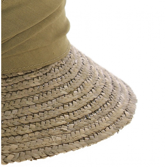 Brown hemp straw cloche hat Brown hemp straw cloche hat