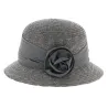 grey straw cloche hat - hat shop Reference: 4684 | Chapellerie Traclet