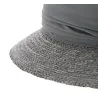 chapeau paille cloche gris - boutique de chapeau Reference : 4684 | Chapellerie Traclet