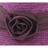 chapeau paille cloche grenat - boutique de chapeau Reference : 4685 | Chapellerie Traclet