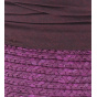 Garnet straw cloche hat