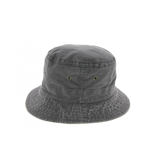 Cotton Summer Bucket Hat - Torpedo - Washed Grey color