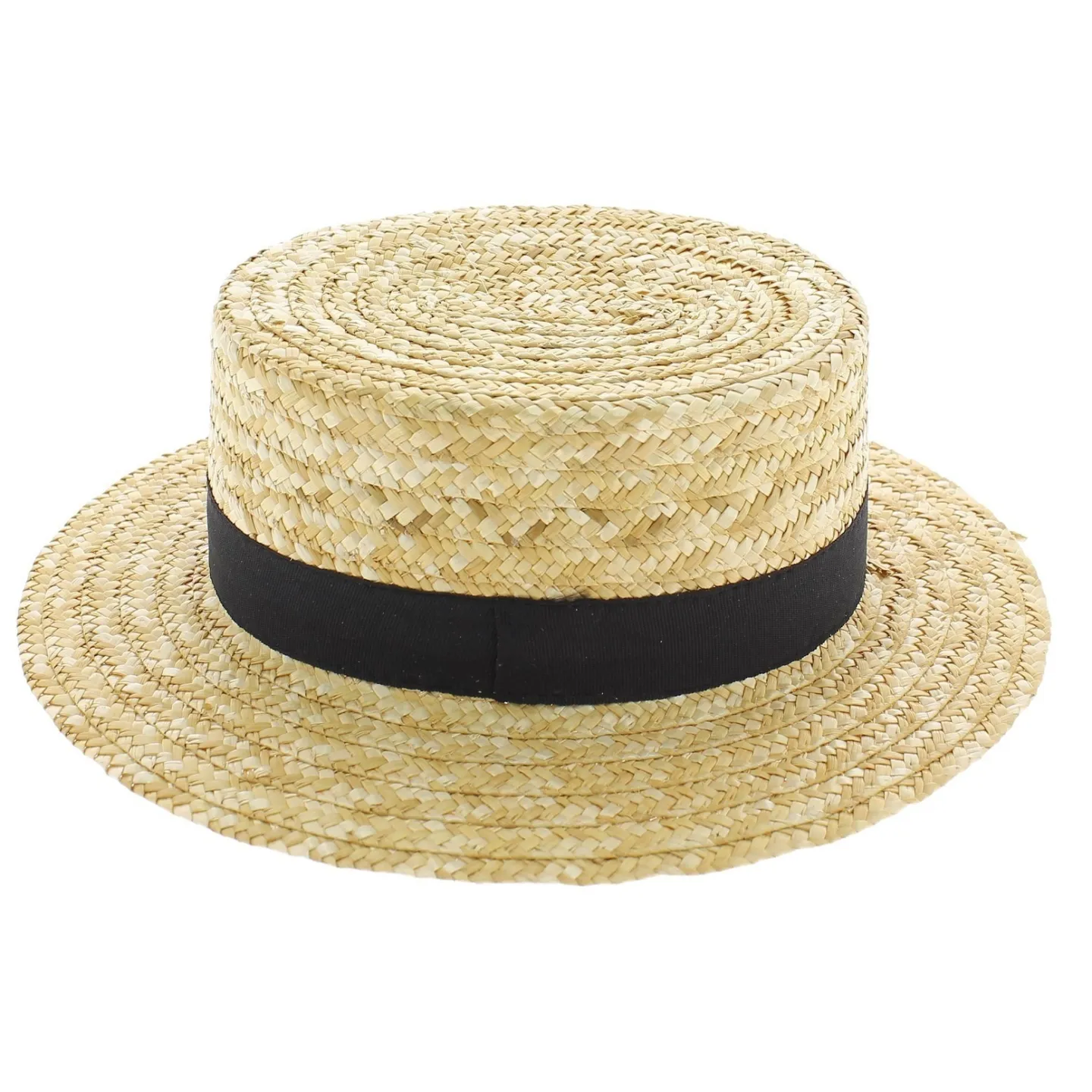 French Boater Natural Straw - Traclet Reference: 33 | Traclet Hat Shop