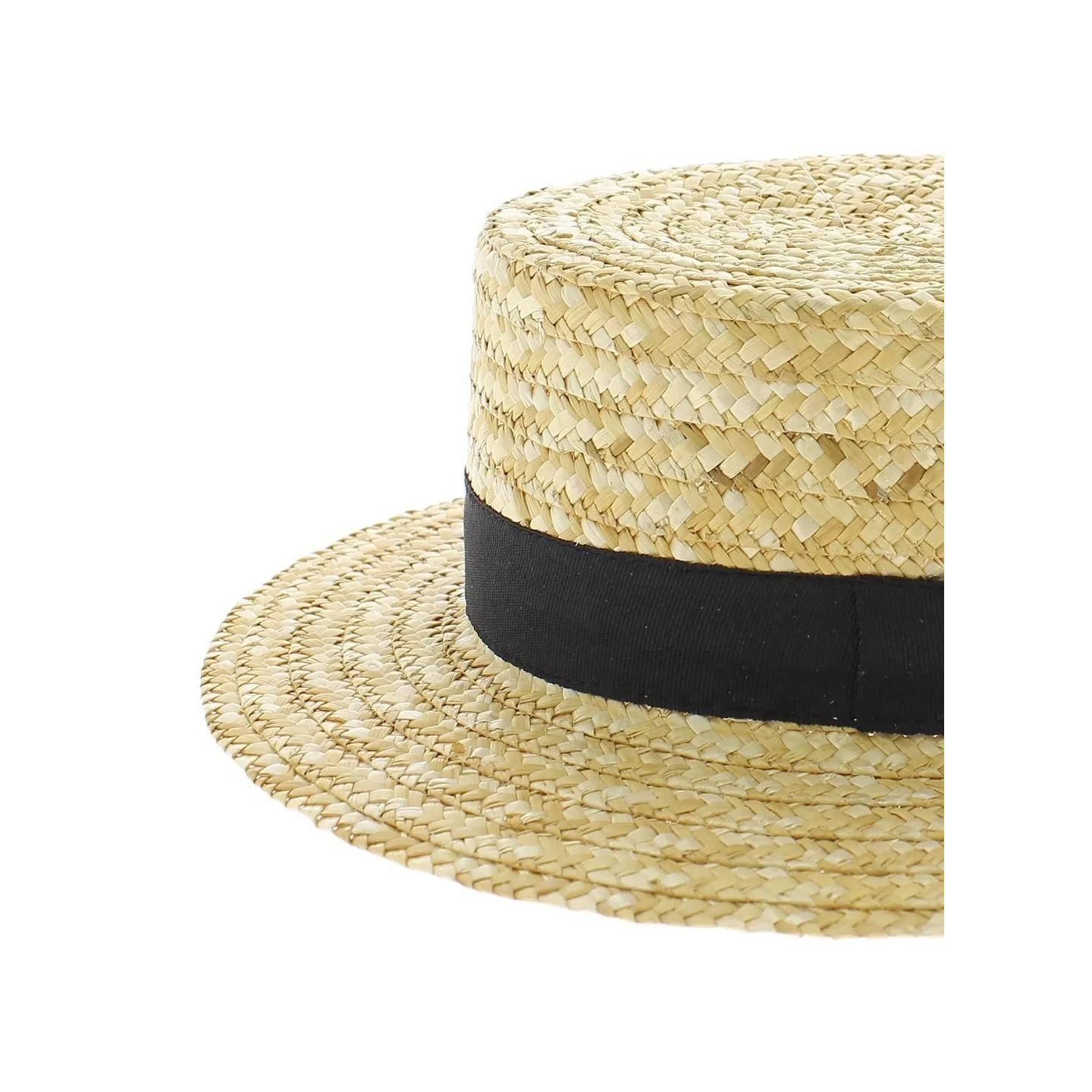 French Boater Natural Straw - Traclet Reference: 33 | Traclet Hat Shop