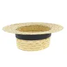 French Boater Natural Straw - Traclet Reference: 33 | Traclet Hat Shop