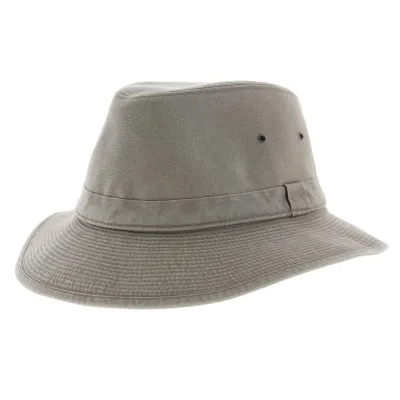 Serengeti cotton safari hat in grey - UPF 50+ sun protection hat Reference: 4793 | Traclet Hatmakers
