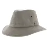 Chapeau safari Serengeti coton gris - chapeau anti uv 50+ Reference : 4793 | Chapellerie Traclet