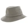 Chapeau safari Serengeti coton gris - chapeau anti uv 50+ Reference : 4793 | Chapellerie Traclet