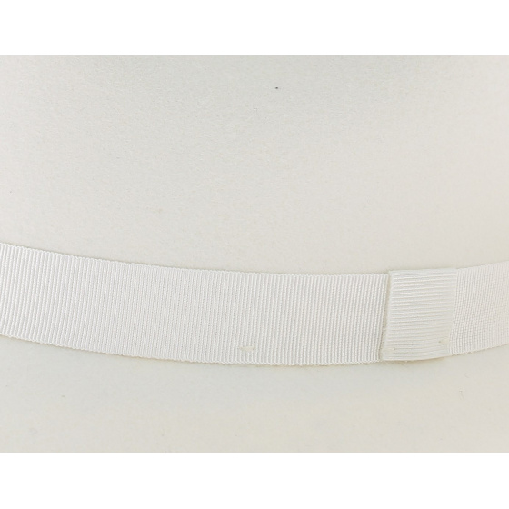 White Felt Fedora Hat White Felt Fedora Hat