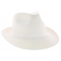 Fedora Hat White Felt