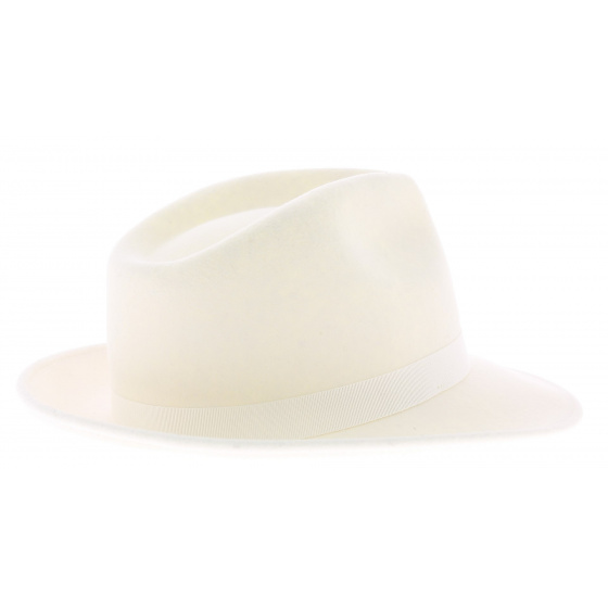 White Felt Fedora Hat White Felt Fedora Hat