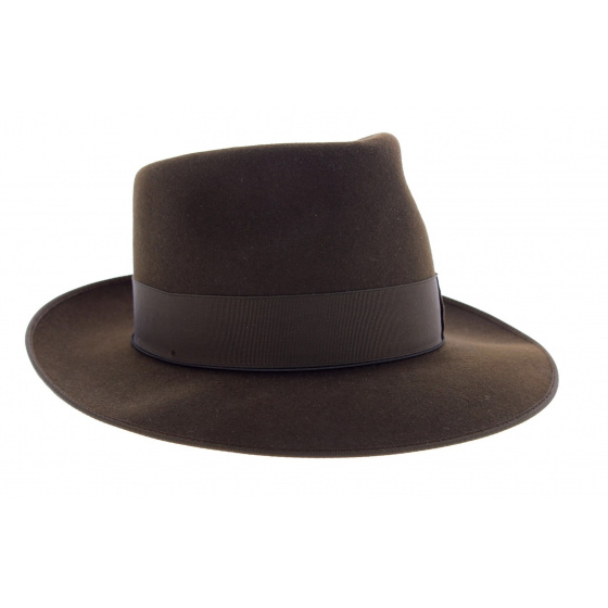 Johnny Brown Fur Felt Hat - Guerra 1855 Johnny Brown Fur Felt Hat - Guerra 1855