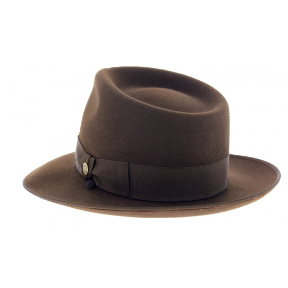 Chapeau Johnny Feutre Poil Marron - Guerra 1855 Chapeau Johnny Feutre Poil Marron - Guerra 1855