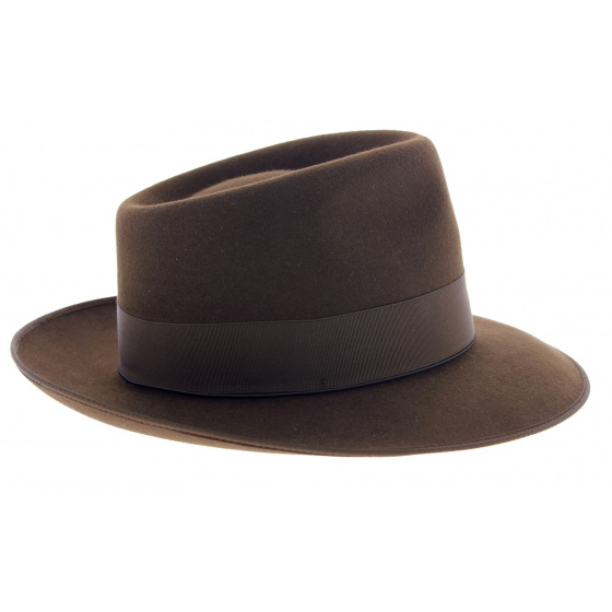 Chapeau Johnny Feutre Poil Marron - Guerra 1855 Chapeau Johnny Feutre Poil Marron - Guerra 1855