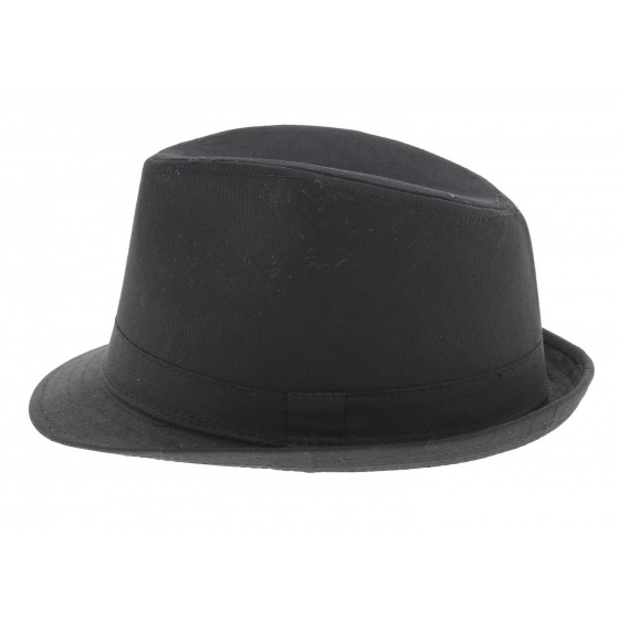 Jazz trilby hat - Black cotton Jazz trilby hat - Black cotton