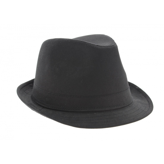 Chapeau trilby jazz - Coton noir
