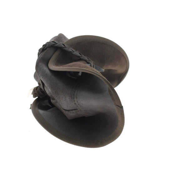 Winton Leather Traveller Hat - Aussie Apparel Winton Leather Traveller Hat - Aussie Apparel