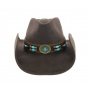 Jewel of the West Cowboy Hat Brown Felt - Bullhide