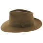 Wide-brimmed rabbit felt hat
