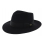 Wide-brimmed rabbit felt hat