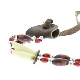 Hatband - Garniture a chapeau perles rouges