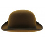 Brown Shrew Felt Bowler Hat - Traclet