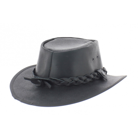 Winton Leather Traveller Hat - Aussie Apparel Winton Leather Traveller Hat - Aussie Apparel
