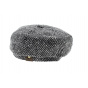 Hatteras Black and Gray Herringbone Cap - Stetson