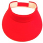 Red visor cap