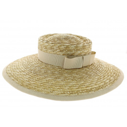 Willy's Paris Yveline Wide-Brimmed Hat in Natural Straw