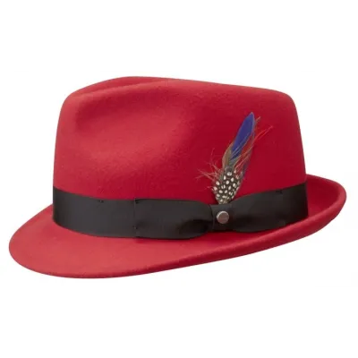 Stetson red richmond trilby hat - Traclet Hat Shop Reference: 4967 | Traclet Hat Shop