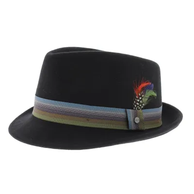 Chapeau Trilby Carlisle noir Reference : 4980 | Chapellerie Traclet