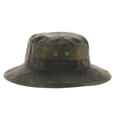Atkins Wax Tartan Hat - rain hat Reference: 226 | Traclet Hat Shop