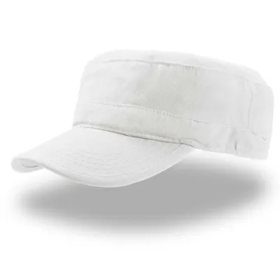 Casquette Cubaine en Coton Uni - Tank-Tralet-Blanc Reference : 1646 | Chapellerie Traclet