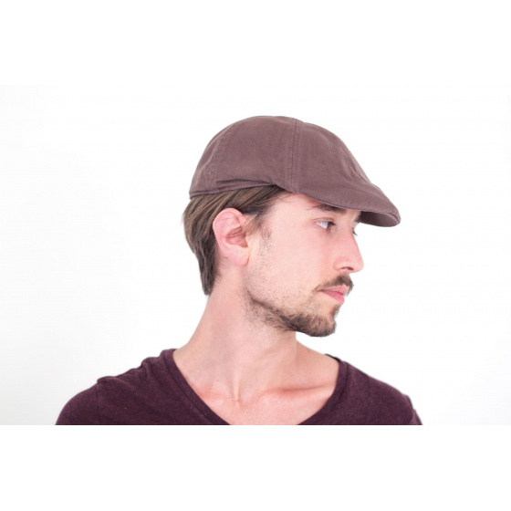 Brown Cotton Gatsby Street Cap - Atlantis