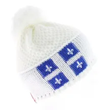 Bonnet Blanc Le Drapo Quebec Reference : 2837 | Chapellerie Traclet