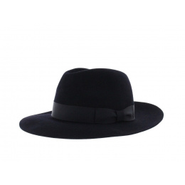 Bogarte Fur Felt Hat Navy Blue