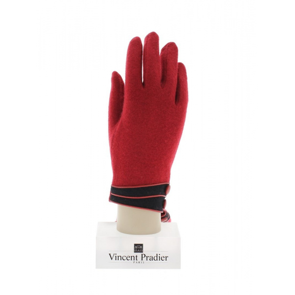 Womens Wool \u0026amp; Nylon Gloves Red 