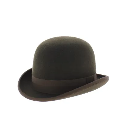Chapeau melon en feutre - Cheney marron Reference : 3844 | Chapellerie Traclet