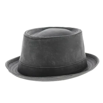 Black Odenton Pork Pie Stetson hat - 79 euros - Stetson boutique Reference: 4771 | Traclet Hat Shop