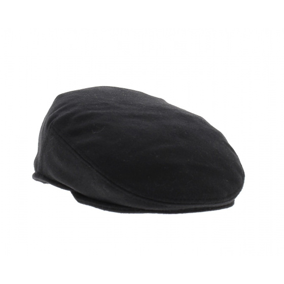 black English flat cap