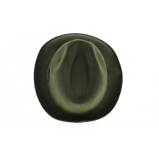Trilby Hat - Green Alcantara