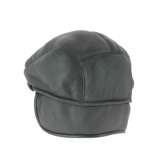 Marian Leather Cap with Ear Flaps Gena Marian Leather Cap with Ear Flaps Gena