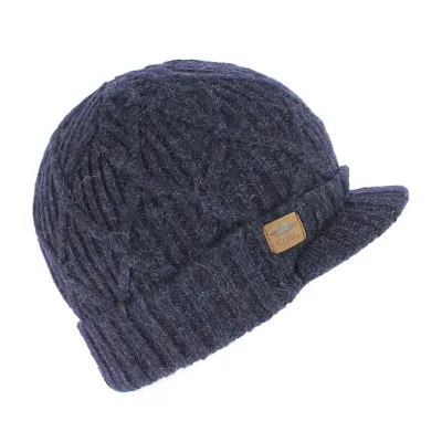 The Yukon brim navy beanie cap Reference: 2913 | Traclet Hat Shop