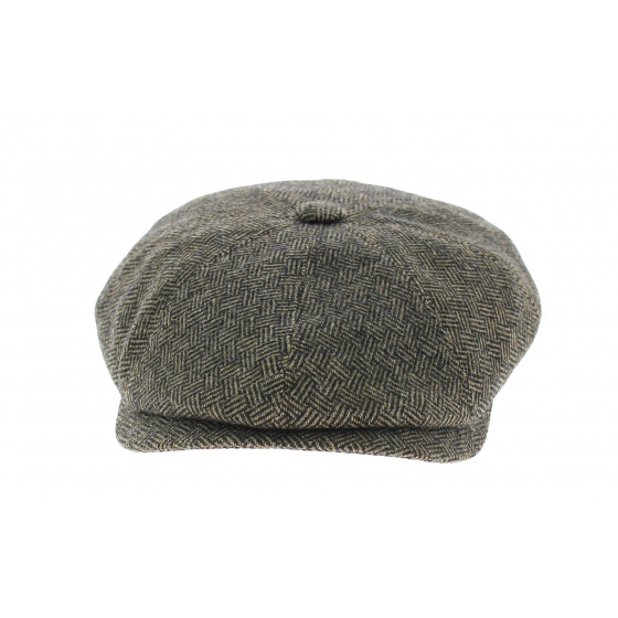 Arnold cap black/brown herringbone
