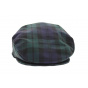 Green and blue Limerick tartan cap