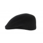 Black Wool Felt Rounded Cap - Traclet