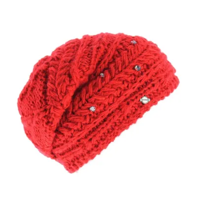 Bonnet basic oversize rouge Reference : 3157 | Chapellerie Traclet