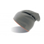 Extreme Grey Reversible Neon Orange Beanie